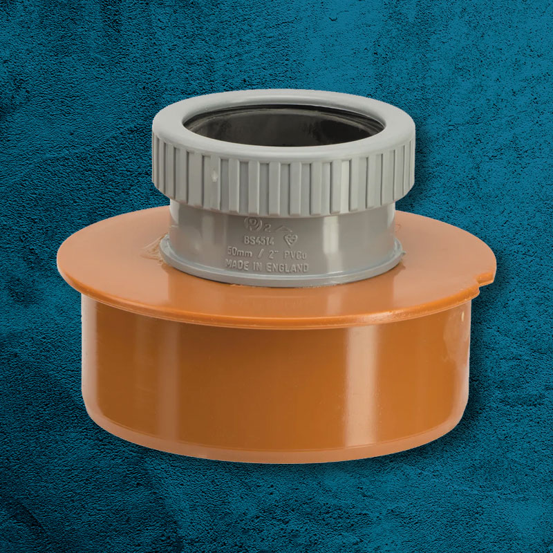 Single Waste Pipe Adaptor 110mm to 50mm