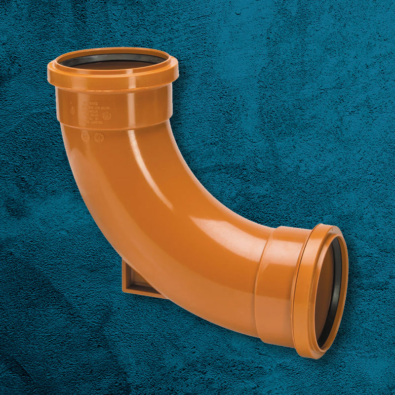 110mm 87.5º Double Socket Rest Bend