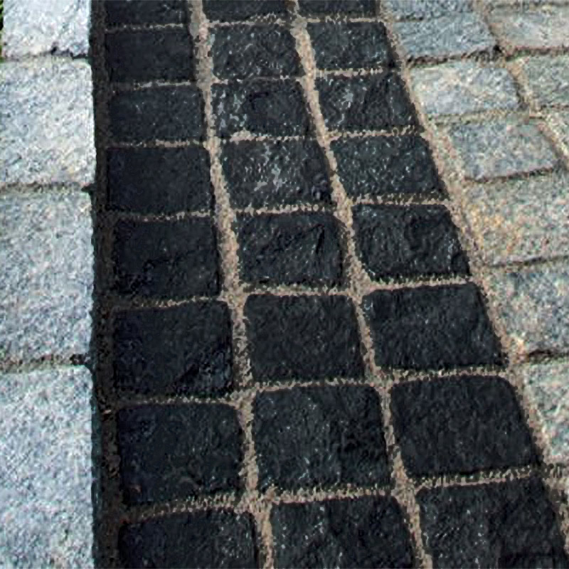 Granite Setts Cobbles Black