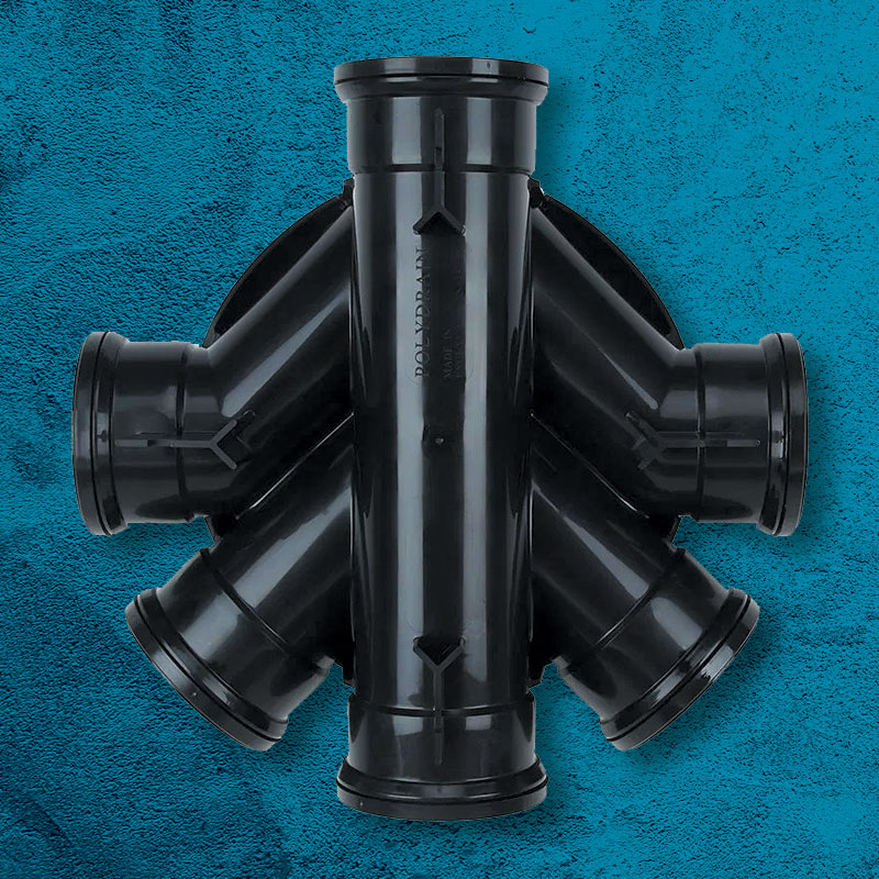 Underground Inspection Chamber Base 320mm-110mm