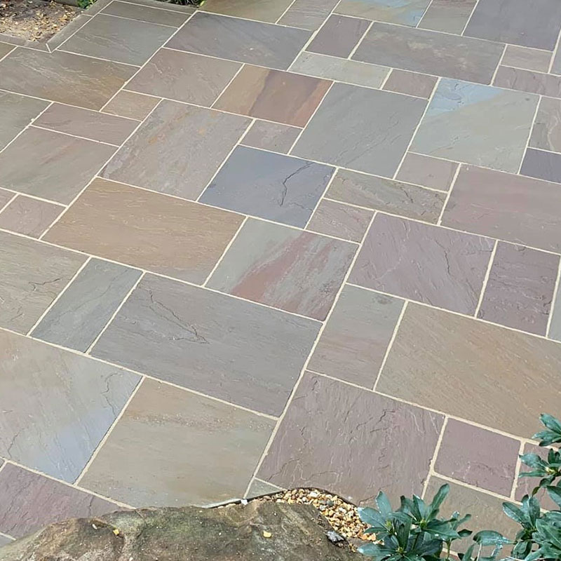 Raj Green Indian Sandstone Paving Calibrated