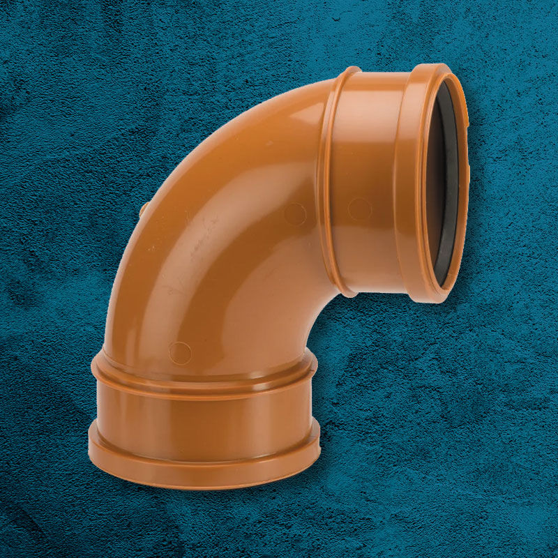 110mm 87.5° Double Socket Bend