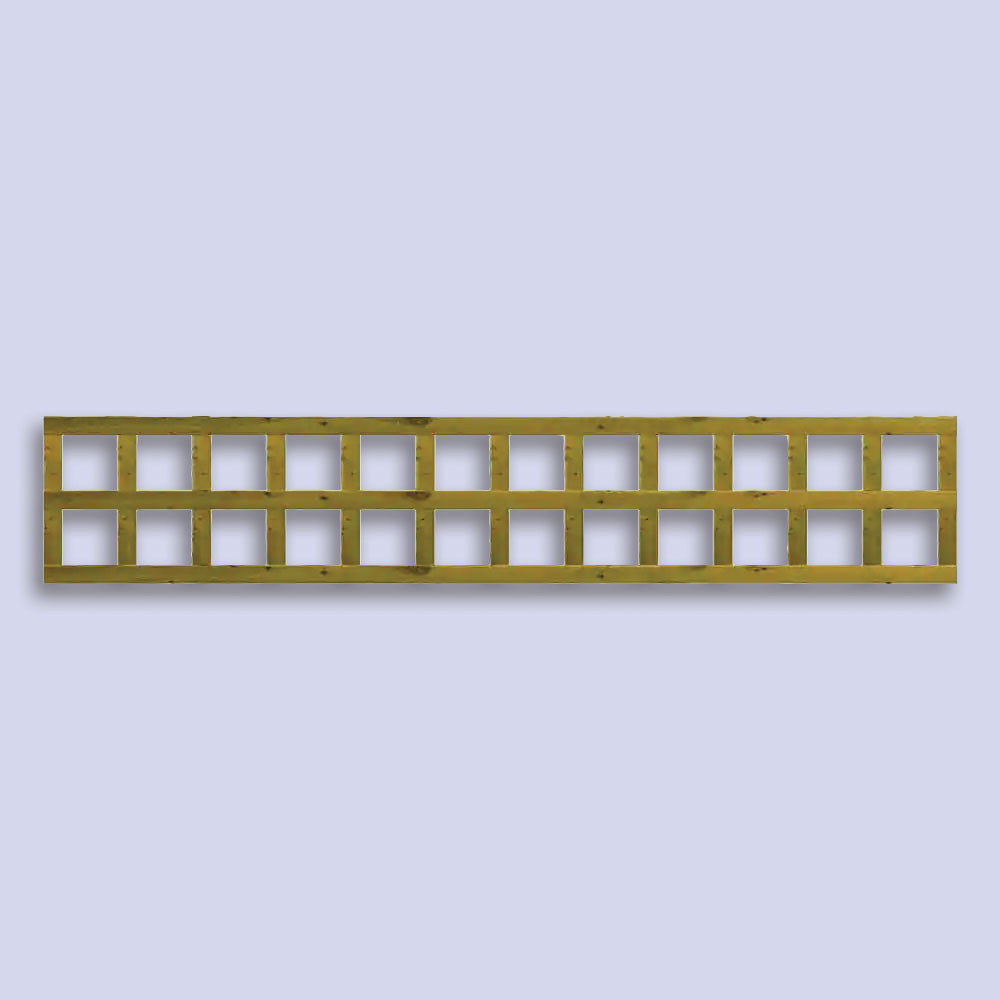 Traditional Square Trellis Panel 6ft x 1ft