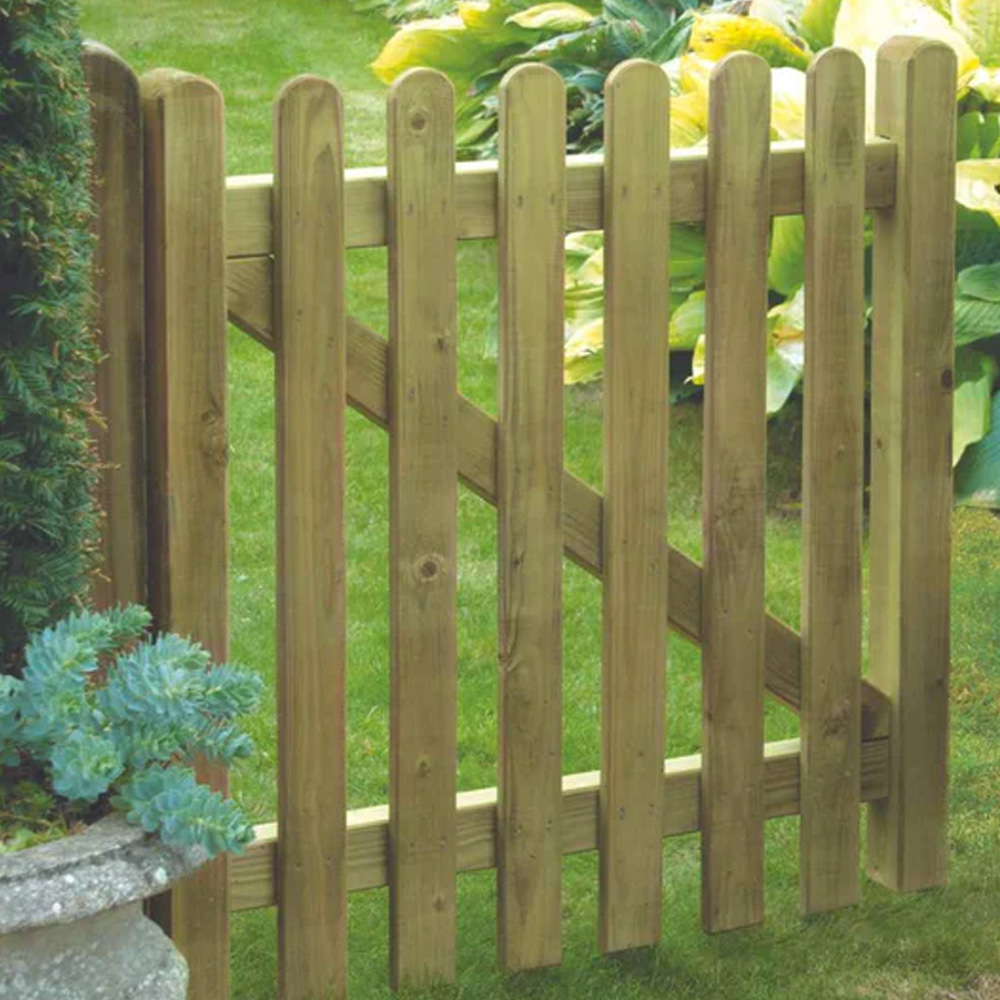 Rounded Top Picket Fence Gate