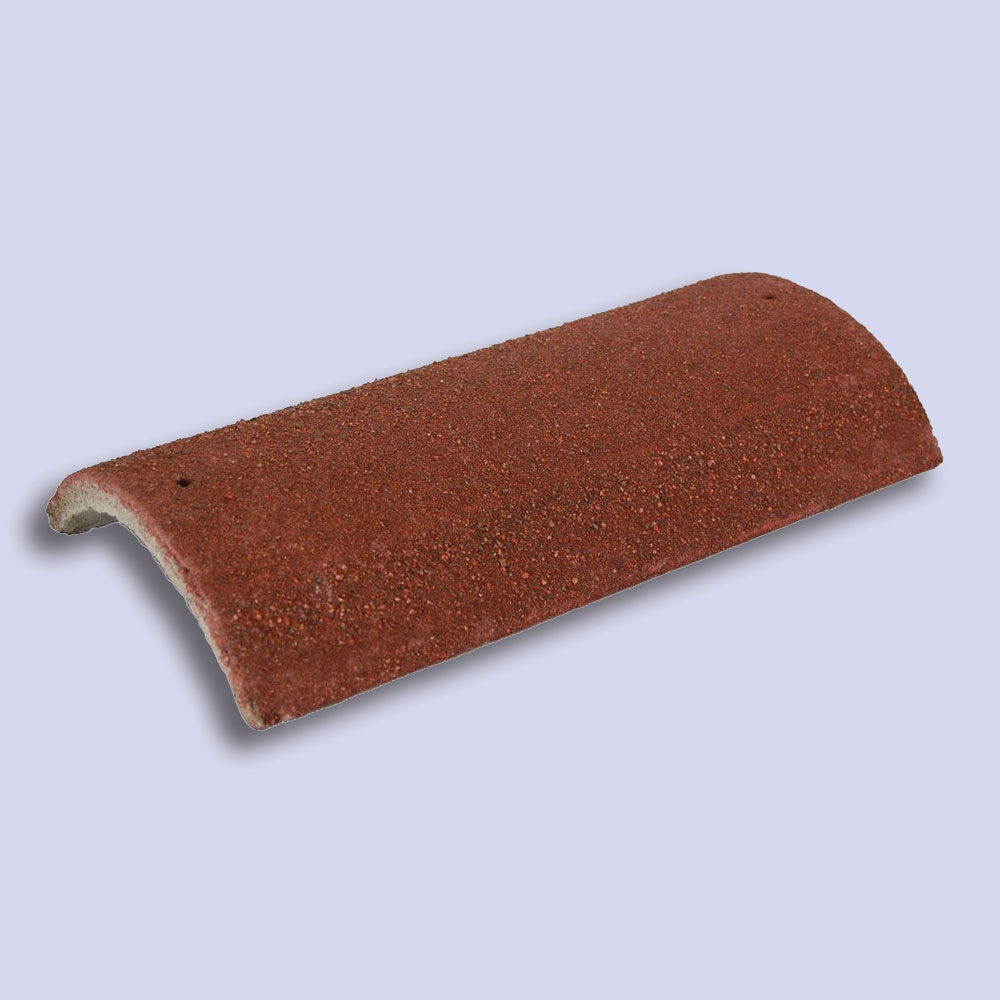 Ridge Third Round Tile Antique Red