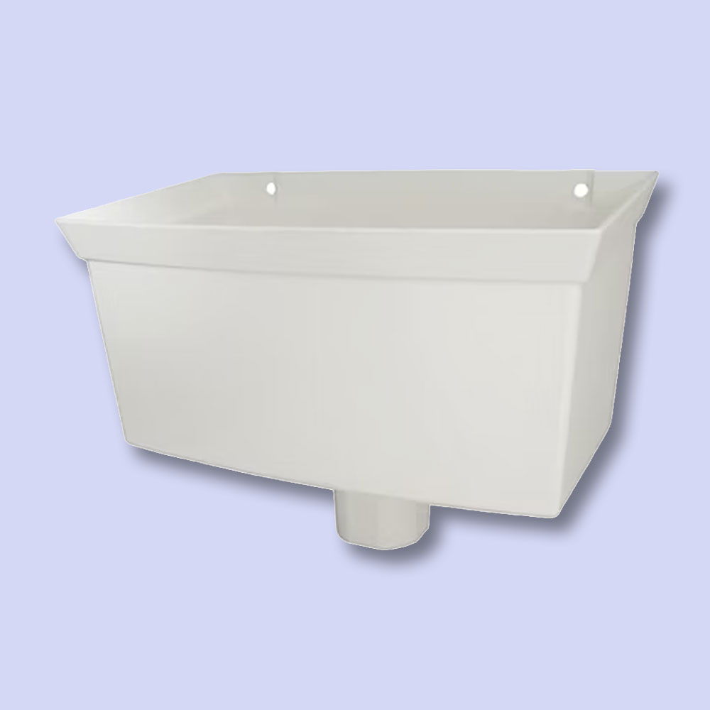 Downpipe Round 68mm White Hopper Medium