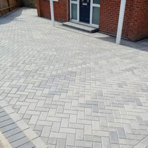Brett 50mm Omega Silver Haze Block Paving