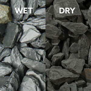 Charcoal Black Slate 40mm