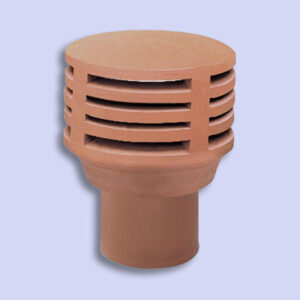 Clay Gas Terminal 380mm Red 180mm Spigot