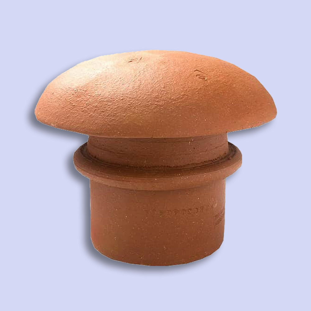 Clay Mushroom Top Red 180mm Spigot