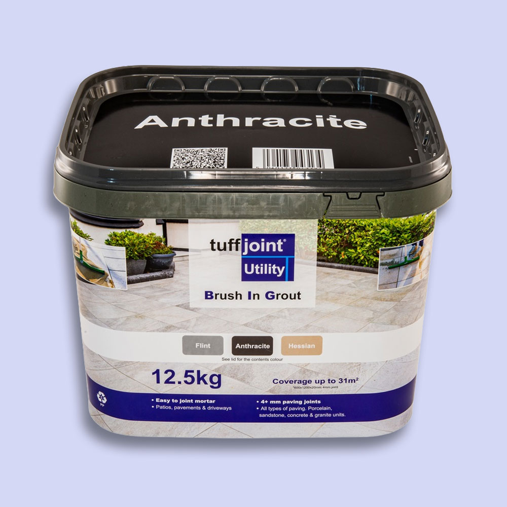 Tuffjoint Anthracite Brush-In Mortar Grout 12.5kg