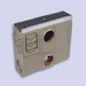 Channel Drain Silt Box & Ductile Iron Grate