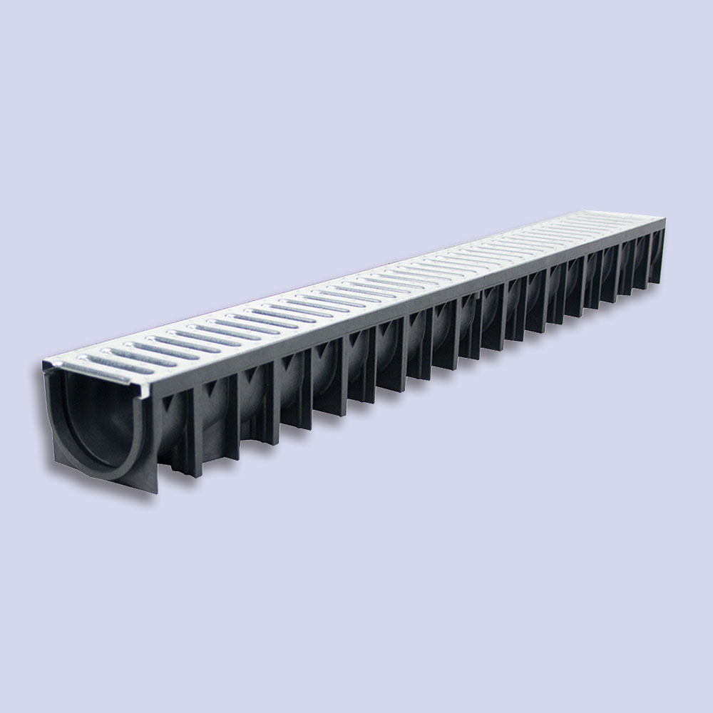 Dekdrain 1m PP Channel Galvanised Grate