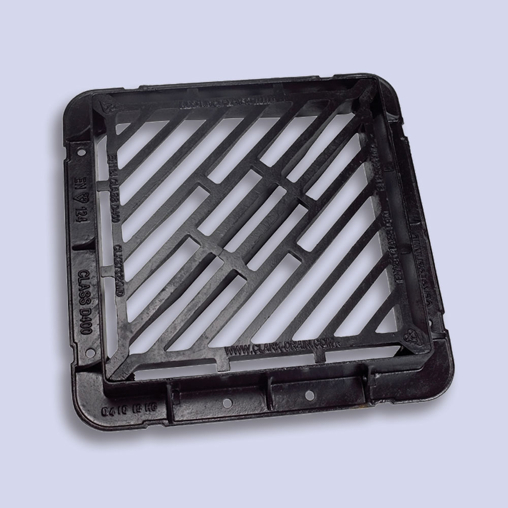 Double Tri Ductile Iron Gully Grate & Frame