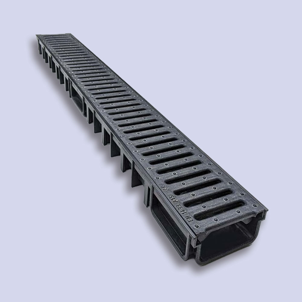 Shallow PVC Channel Black 50mm