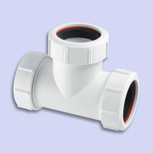 40mm Universal Compressor Equal Tee White