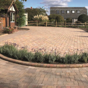 Brett Alpha Trio 50mm Block Paving Autumn Gold