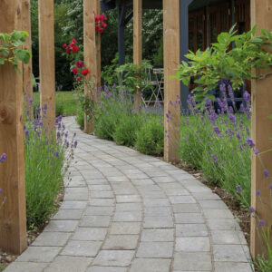 Brett Alpha Trio 50mm Block Paving Charcoal