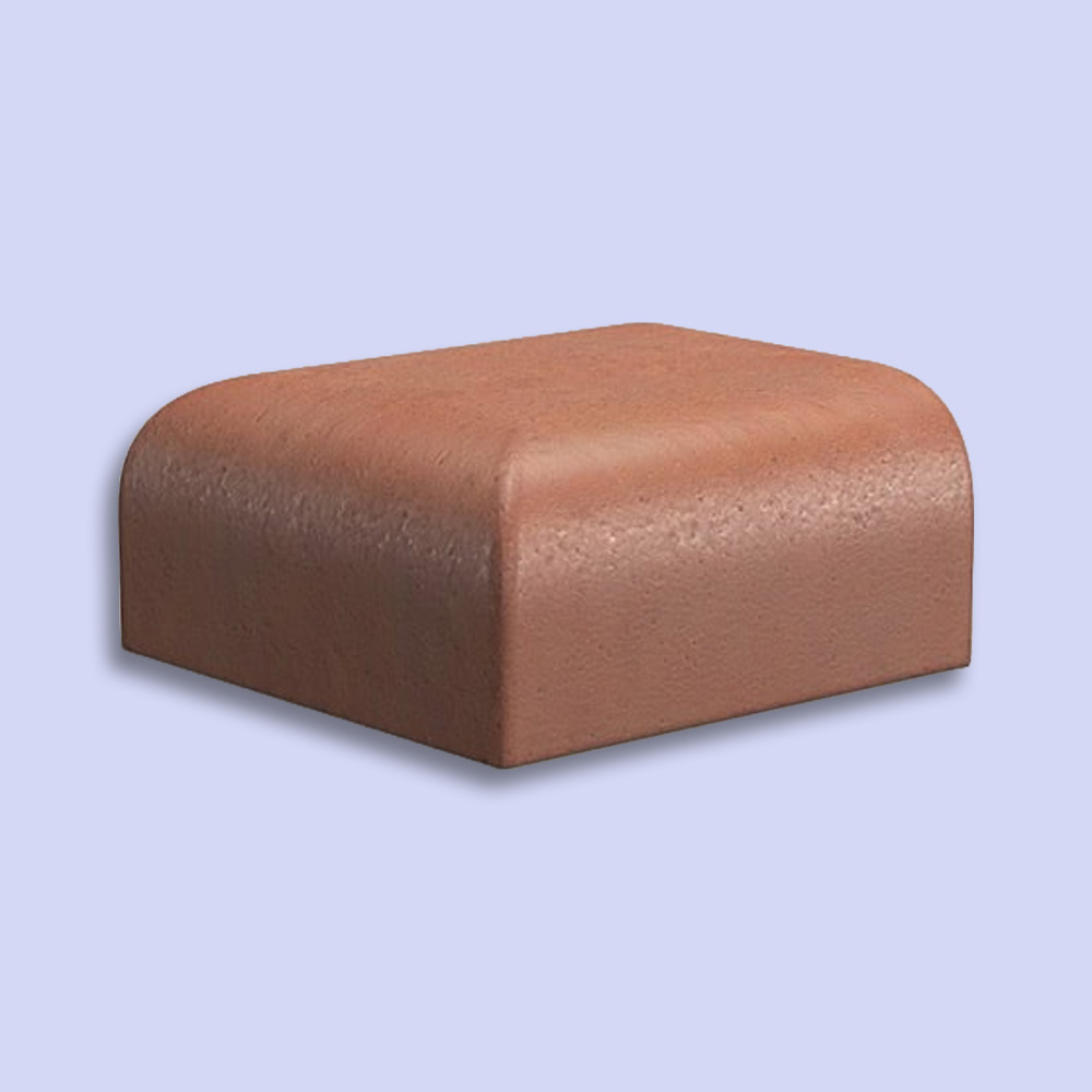 Stop End Double Bullnose Red Bricks BN15.4